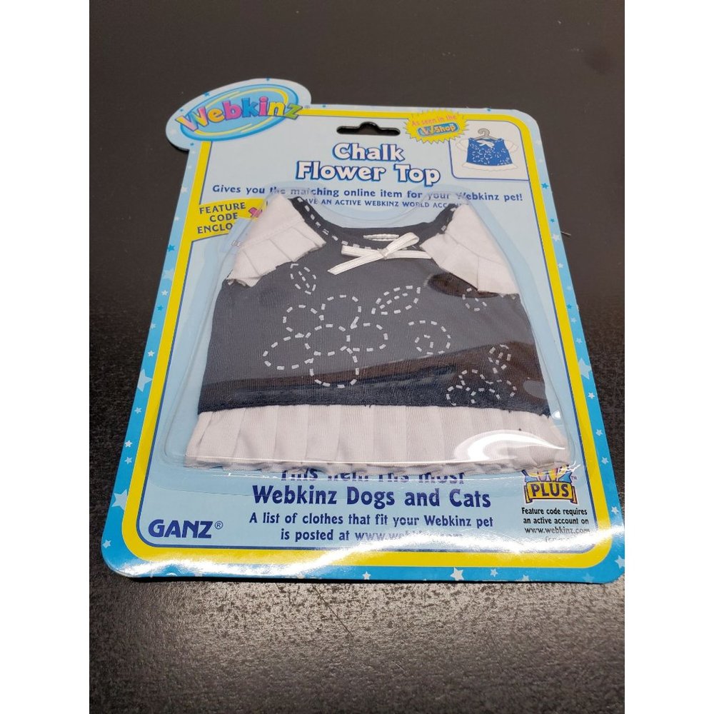 Webkinz Chalk Flower Top  - New in package with codes